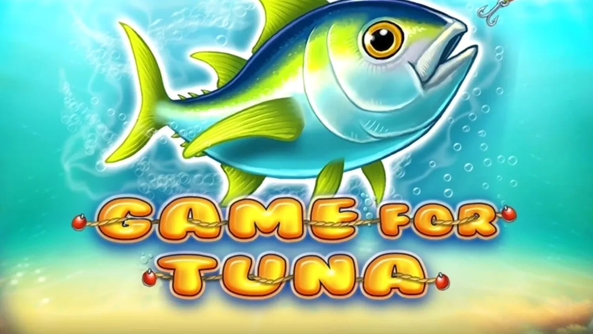 Tampilan antarmuka seluler slot Game For Tuna dengan latar belakang laut dalam.